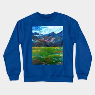 distant mountain Crewneck Sweatshirt